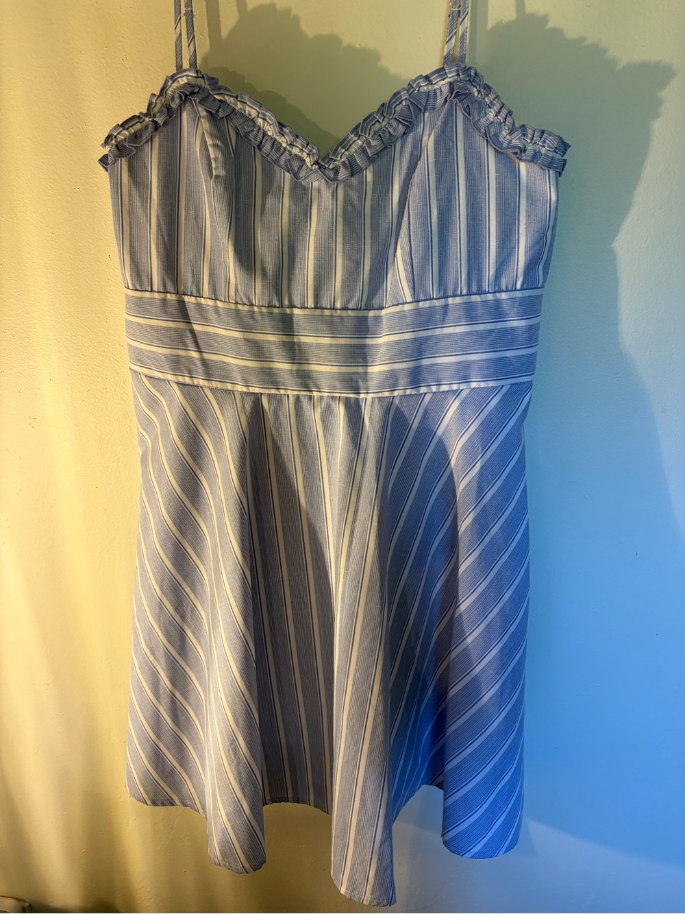 Blue and White Striped Sundress